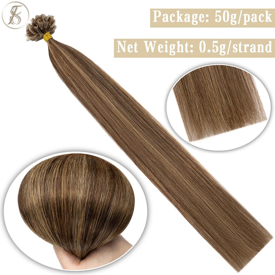 100pcs TESS UTip Keratin Fusion Hair Extensions - GirlnamedParis