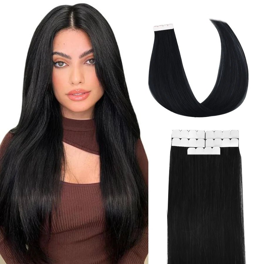 12 Vlasy Mini TapeIn Remy Human Hair Extensions - GirlnamedParis