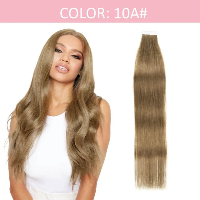 12 Vlasy Mini TapeIn Remy Human Hair Extensions - GirlnamedParis