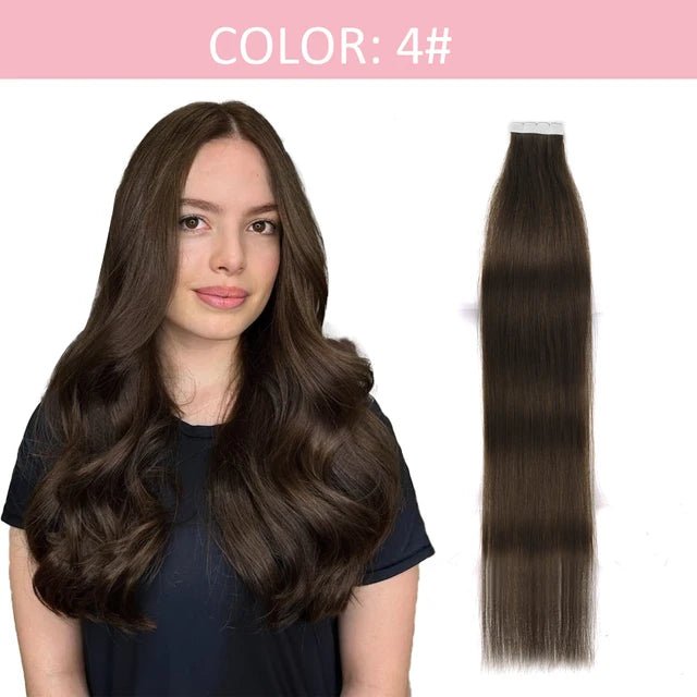 12 Vlasy Mini TapeIn Remy Human Hair Extensions - GirlnamedParis