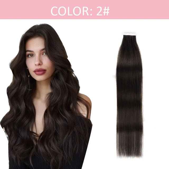 12 Vlasy Mini TapeIn Remy Human Hair Extensions - GirlnamedParis