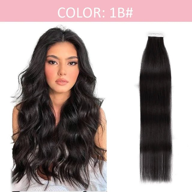 12 Vlasy Mini TapeIn Remy Human Hair Extensions - GirlnamedParis