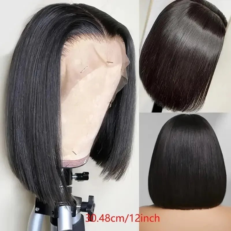 16Inch Peruvian Remy HD Lace Front Wig Glueless - GirlnamedParis