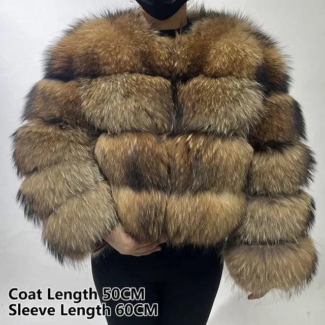 2024 MAOMAOKONG Luxury Womens Fox Fur Coat - GirlnamedParis