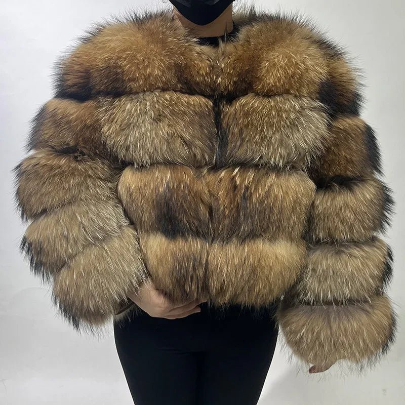 2024 MAOMAOKONG Luxury Womens Fox Fur Coat - GirlnamedParis