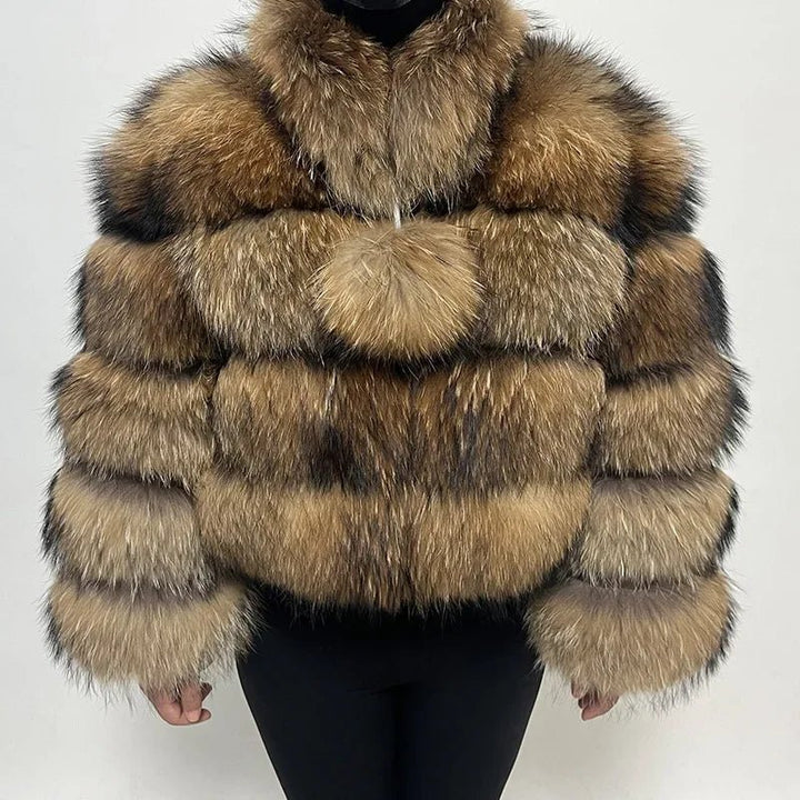 2024 MAOMAOKONG Luxury Womens Fox Fur Coat - GirlnamedParis