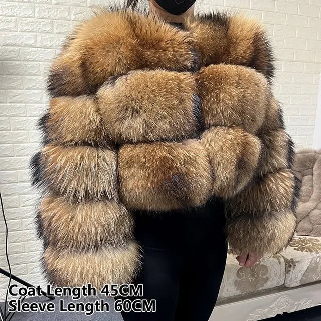 2024 MAOMAOKONG Luxury Womens Fox Fur Coat - GirlnamedParis