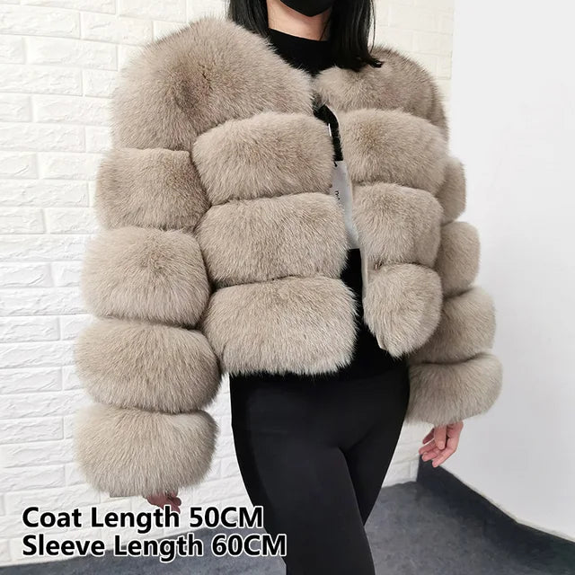 2024 MAOMAOKONG Luxury Womens Fox Fur Coat - GirlnamedParis