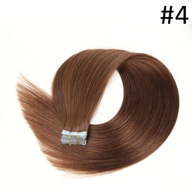 24 Seamless 99J Burgundy Remy TapeIn Hair Extensions - GirlnamedParis