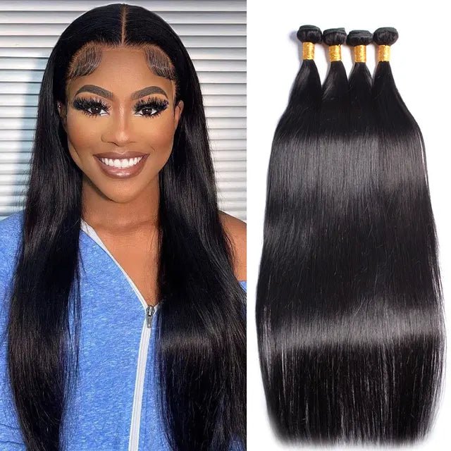 30 Brazilian Straight 100 Human Hair Bundles - GirlnamedParis