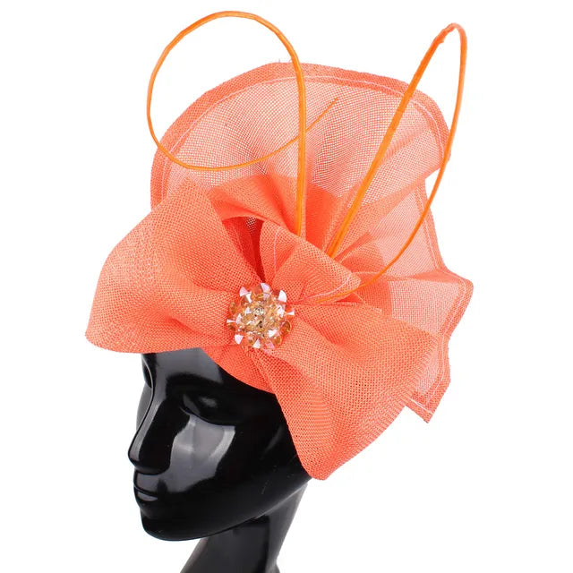 Elegant Womens Fascinator Bow Hat for Weddings Events - GirlnamedParis