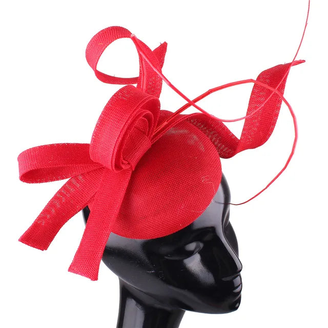 Elegant Hot Pink Fascinator Hairclip for Ladies - GirlnamedParis