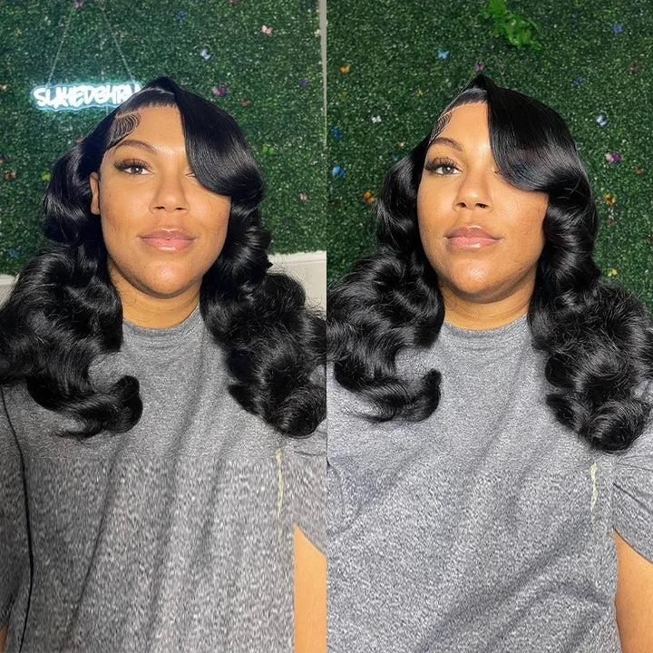 Affordable Glueless Human Hair Water Wave Lace Wig - GirlnamedParis