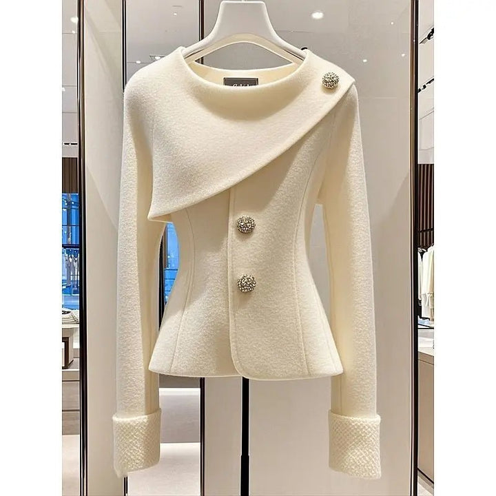 Chic SingleBreasted Slim Professional Womens Coat 2025 - GirlnamedParis