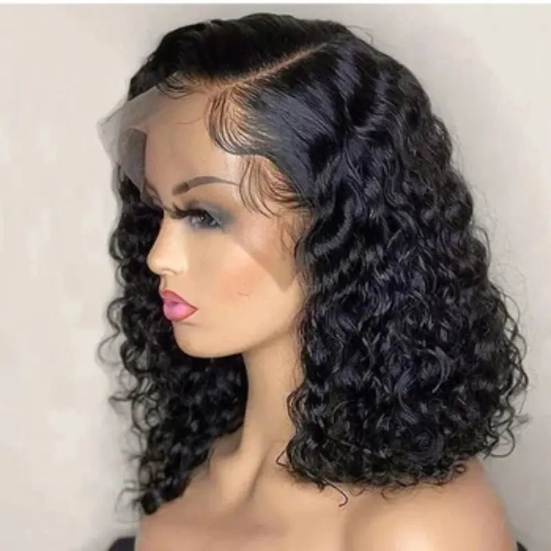 Curly Brazilian Remy Human Hair Lace Front Wig - GirlnamedParis