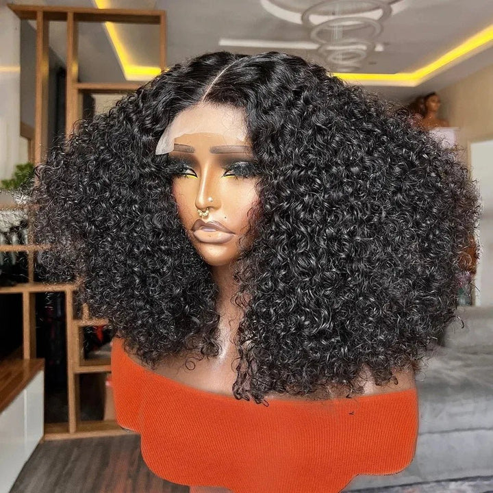 Deep Wave Bob 13x4 Lace Front Curly Human Hair Wig - GirlnamedParis