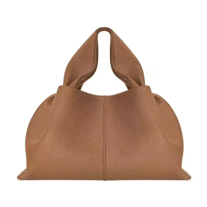 Elegant French Cowhide Cloud Shoulder Bag Genuine Leather - GirlnamedParis