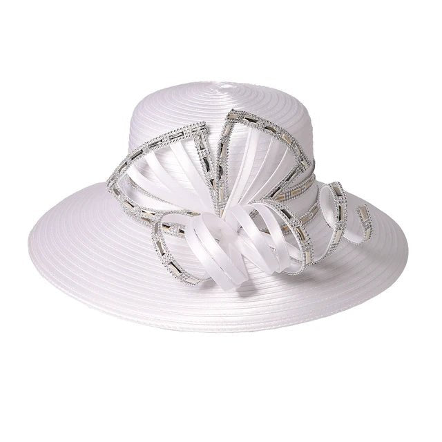 Elegant FS Luxury White Top Hat with Bowknot - GirlnamedParis