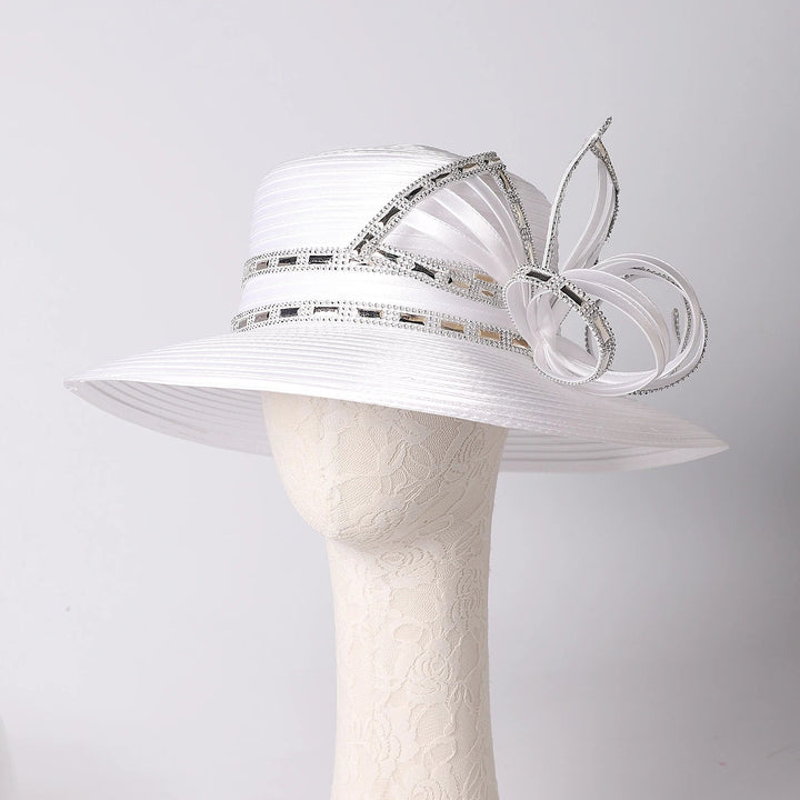 Elegant FS Luxury White Top Hat with Bowknot - GirlnamedParis