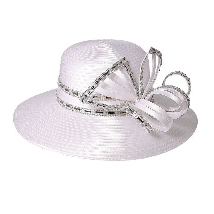 Elegant FS Luxury White Top Hat with Bowknot - GirlnamedParis