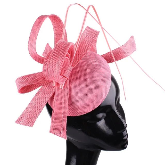 Elegant Hot Pink Fascinator Hairclip for Ladies - GirlnamedParis