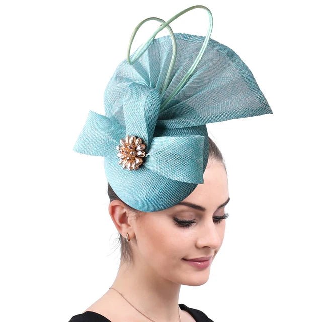 Elegant Womens Fascinator Bow Hat for Weddings Events - GirlnamedParis