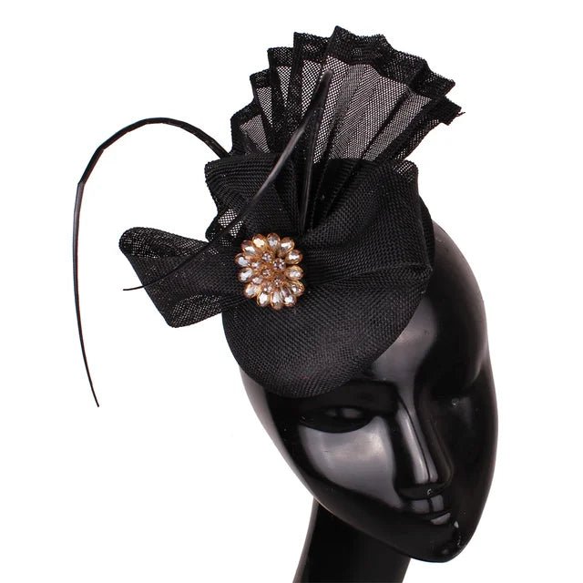 Elegant Womens Fascinator Bow Hat for Weddings Events - GirlnamedParis