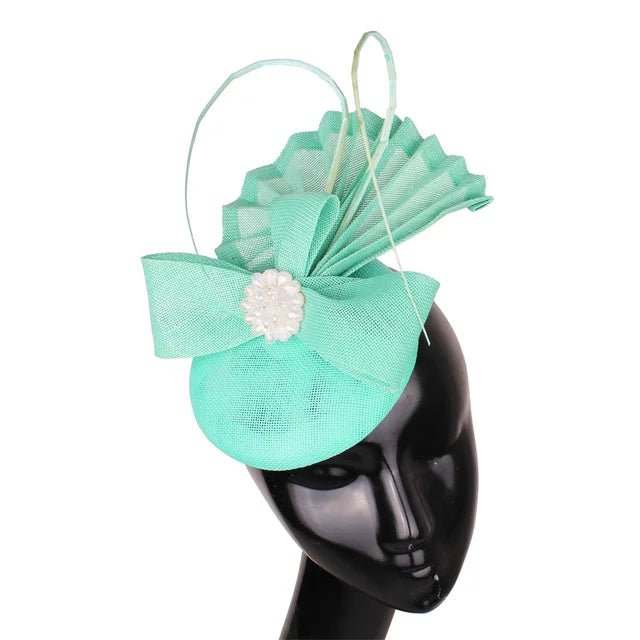 Elegant Womens Fascinator Bow Hat for Weddings Events - GirlnamedParis