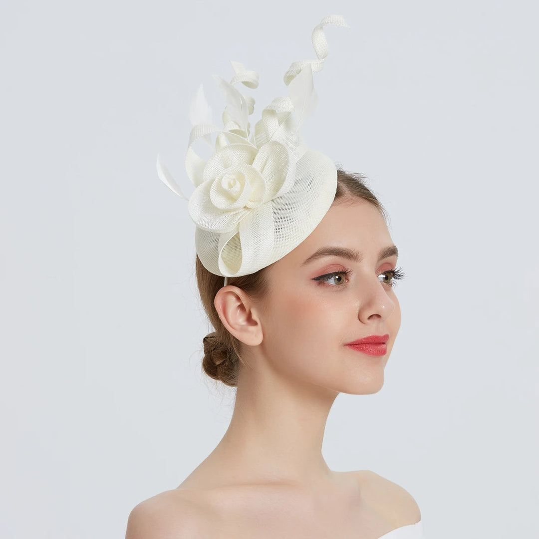 Elegant Womens Fascinator Hat Bridal Party Headband - GirlnamedParis