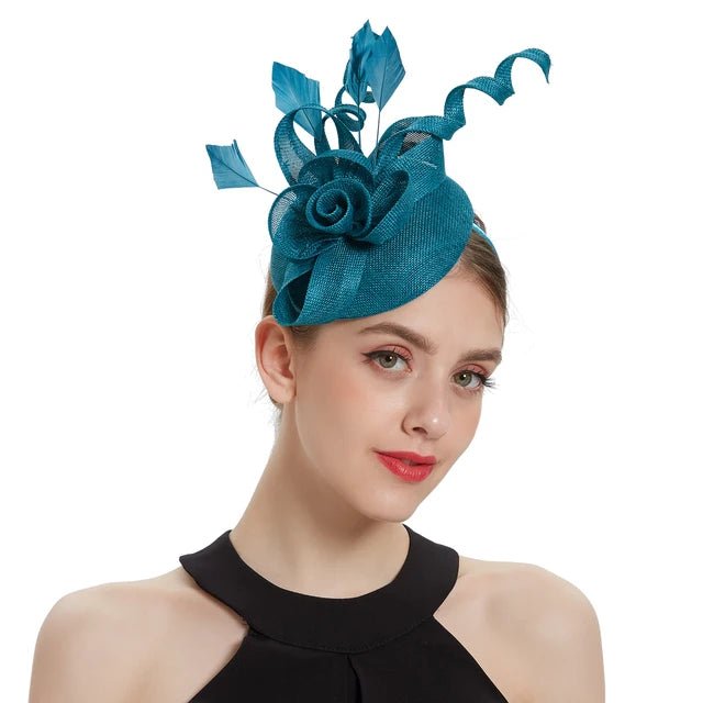 Elegant Womens Fascinator Hat Bridal Party Headband - GirlnamedParis