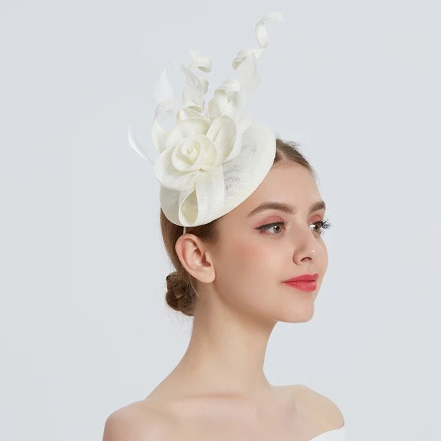 Elegant Womens Fascinator Hat Bridal Party Headband - GirlnamedParis