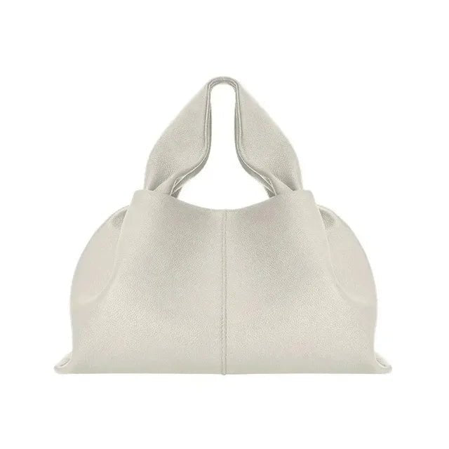 Elegant Womens Leather Cloud Shoulder Tote Bag - GirlnamedParis