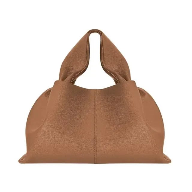 Elegant Womens Leather Cloud Shoulder Tote Bag - GirlnamedParis