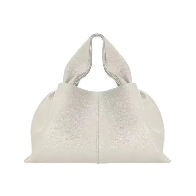 Elegant Womens Leather Cloud Shoulder Tote Bag - GirlnamedParis