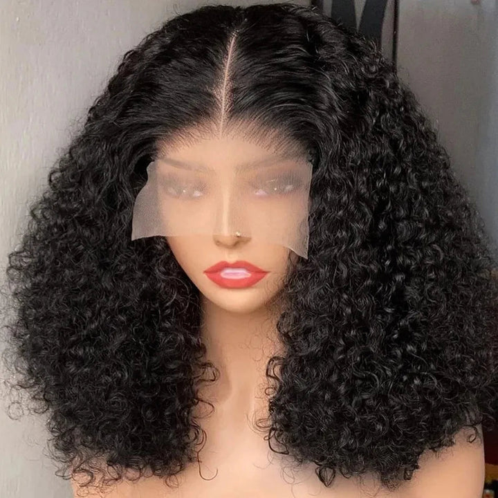 HD Lace Front Curly Human Hair Wig for Black Women - GirlnamedParis