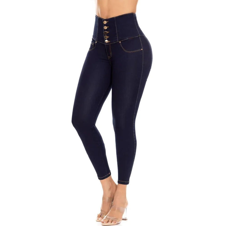 High - Waisted Hi - Lifting Stretch Jeans - GirlnamedParis