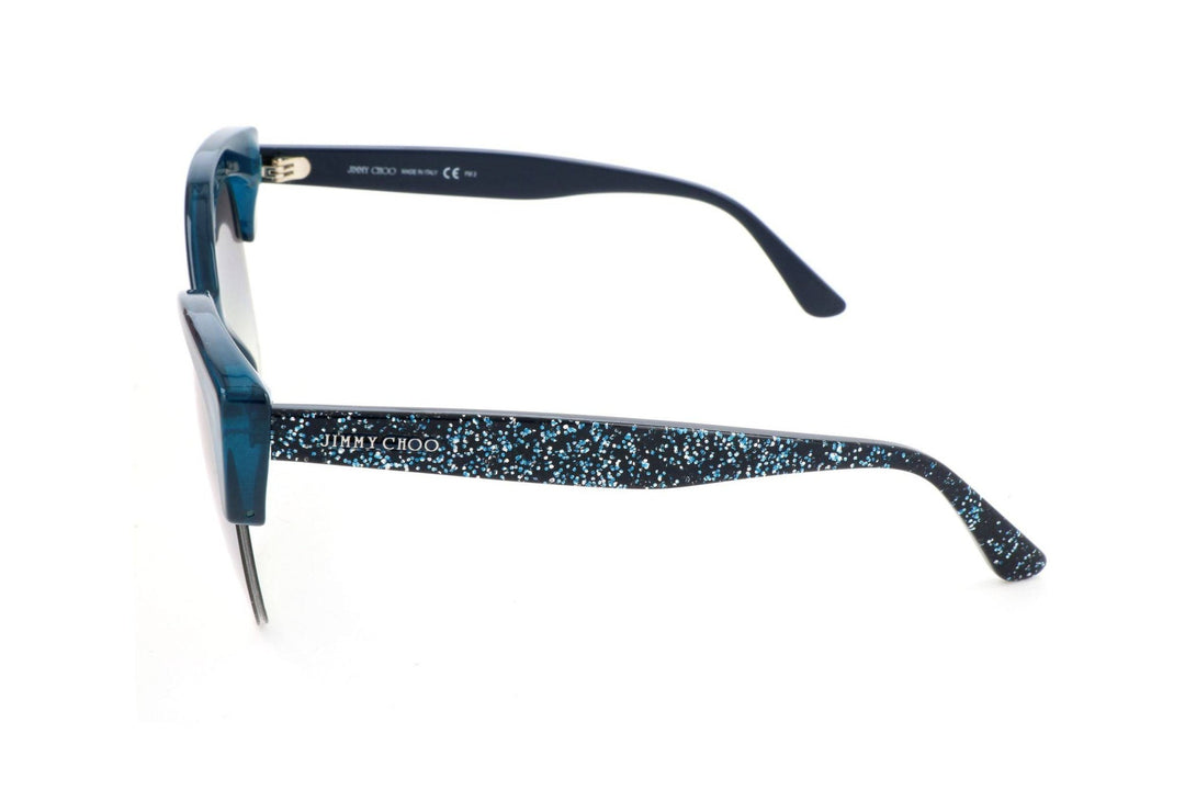 Jimmy Choo Womens Sunglasses PRIYA S JOJ 56 20 145 BLUE GLITTER BLUE - GirlnamedParis