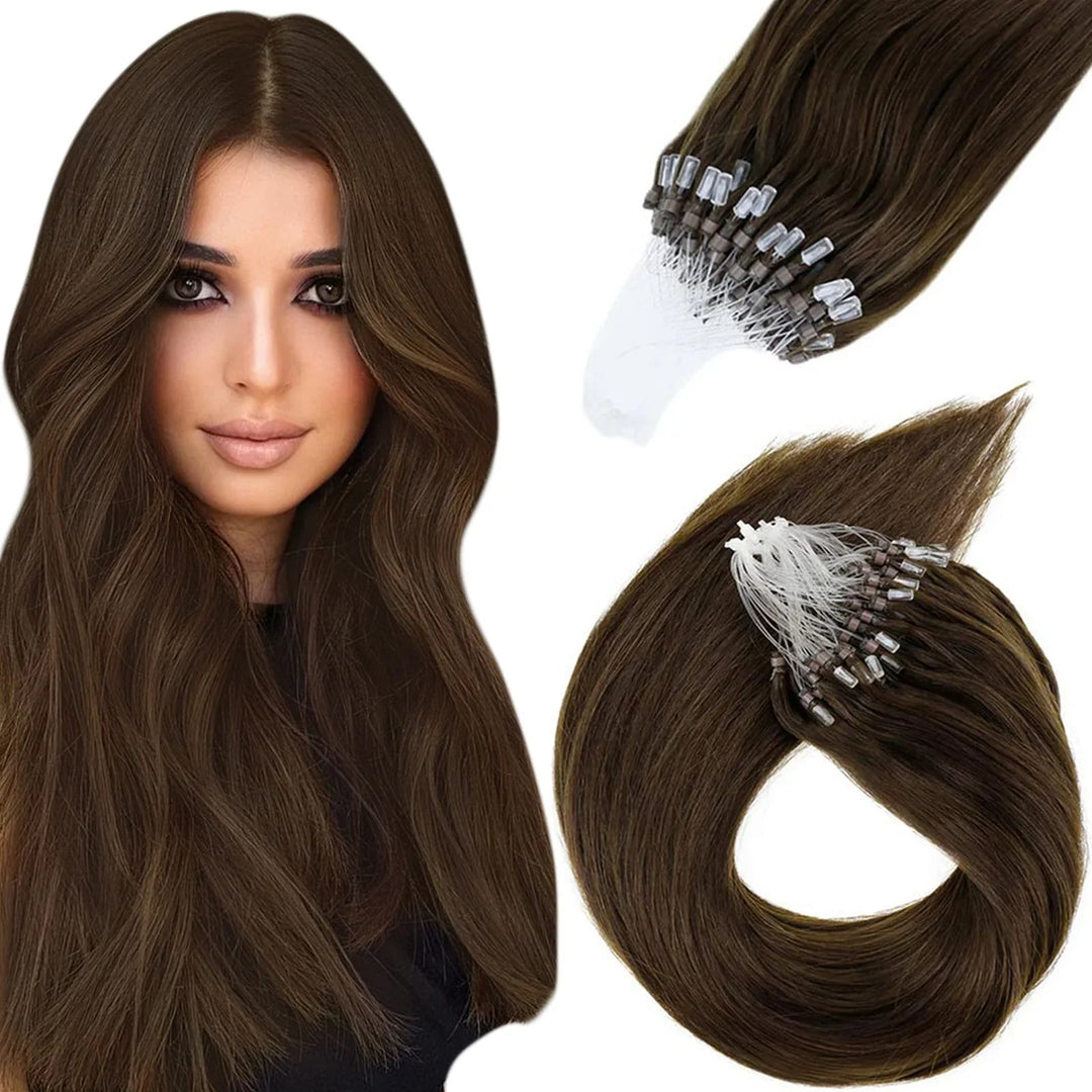 LaaVoo 100 Brazilian Micro Link Hair Extensions - GirlnamedParis