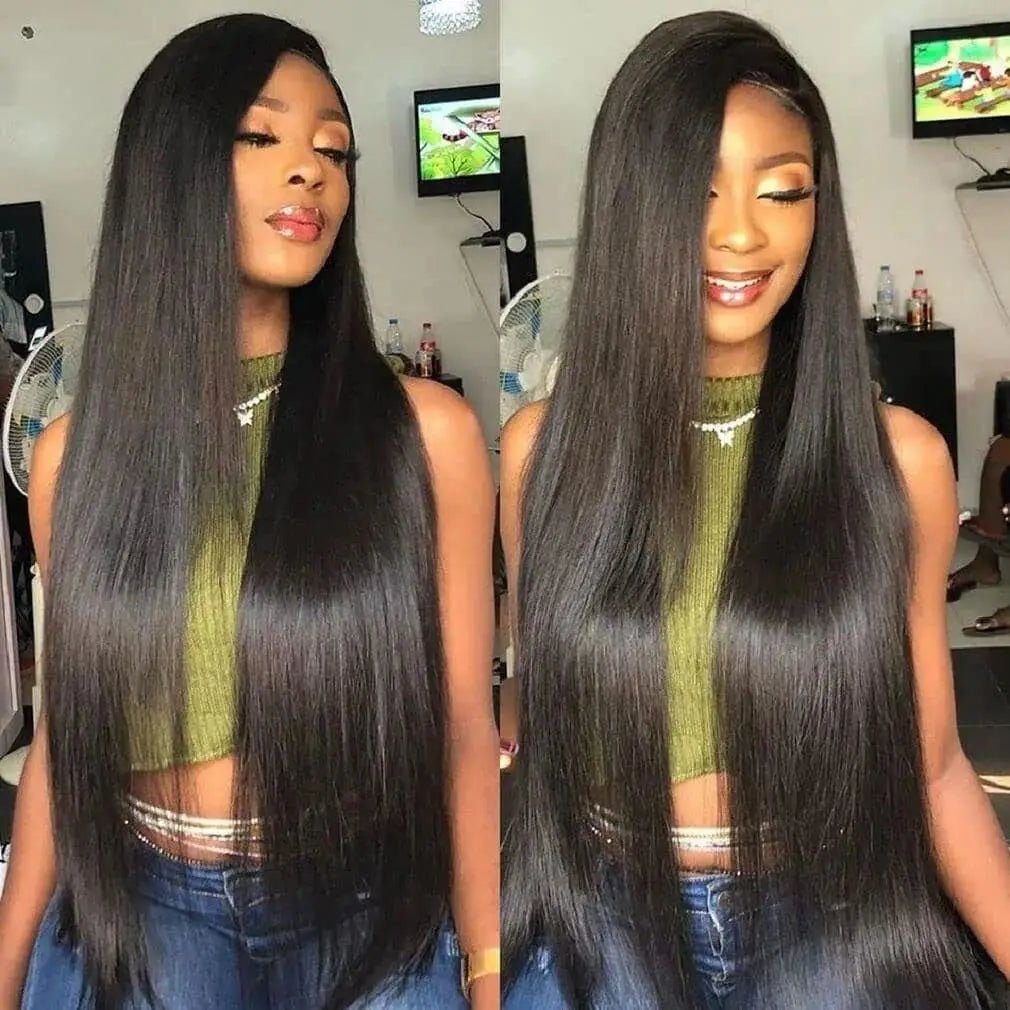 Long Bone Straight Remy Brazilian Hair Bundles 100 Human Hair - GirlnamedParis