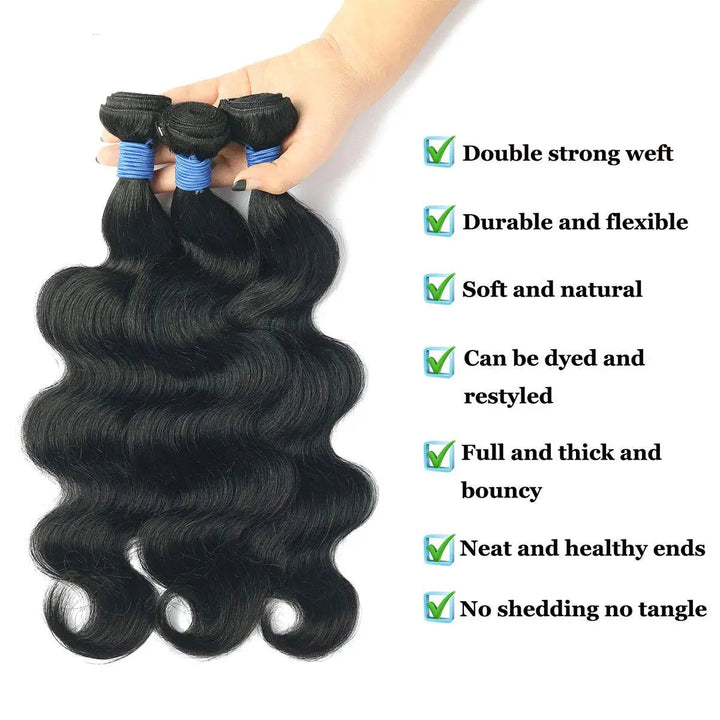 Luxurious 3840 Brazilian Body Wave Remy Hair Bundles - GirlnamedParis