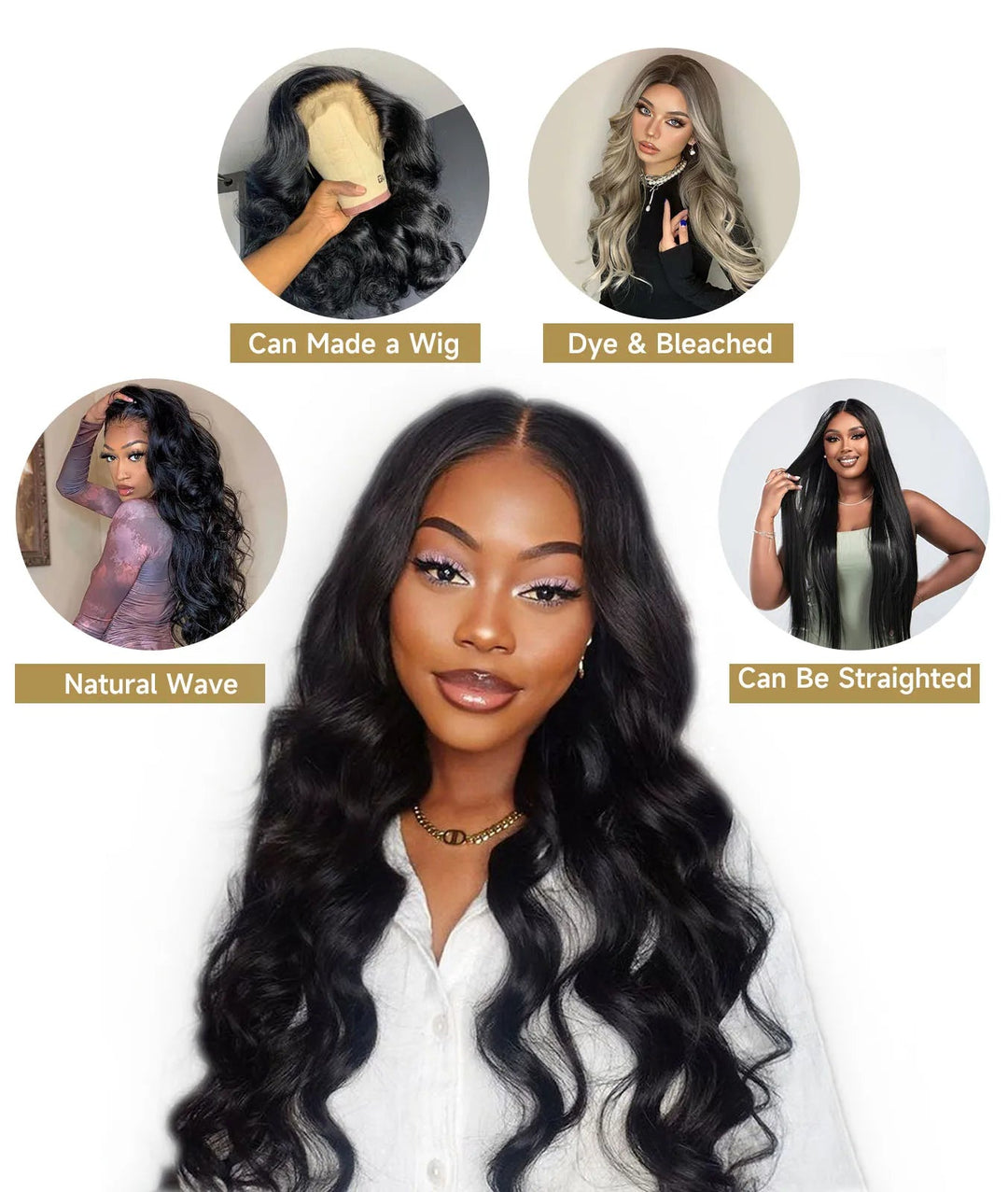 Natural Body Wave Hair Bundles for Black Women - GirlnamedParis