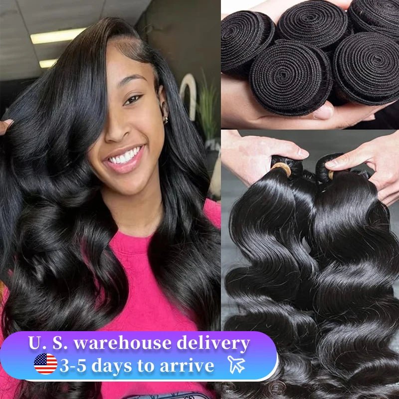 Premium Body Wave Virgin Hair Bundles 100 Unprocessed Extensions - GirlnamedParis