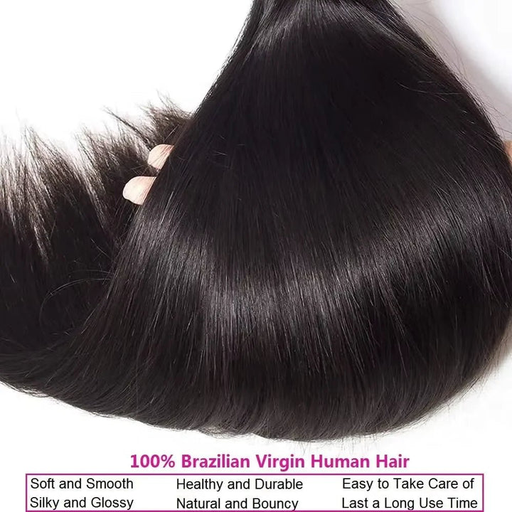 Premium Brazilian Bone Straight Remy Hair Bundles 3040 - GirlnamedParis