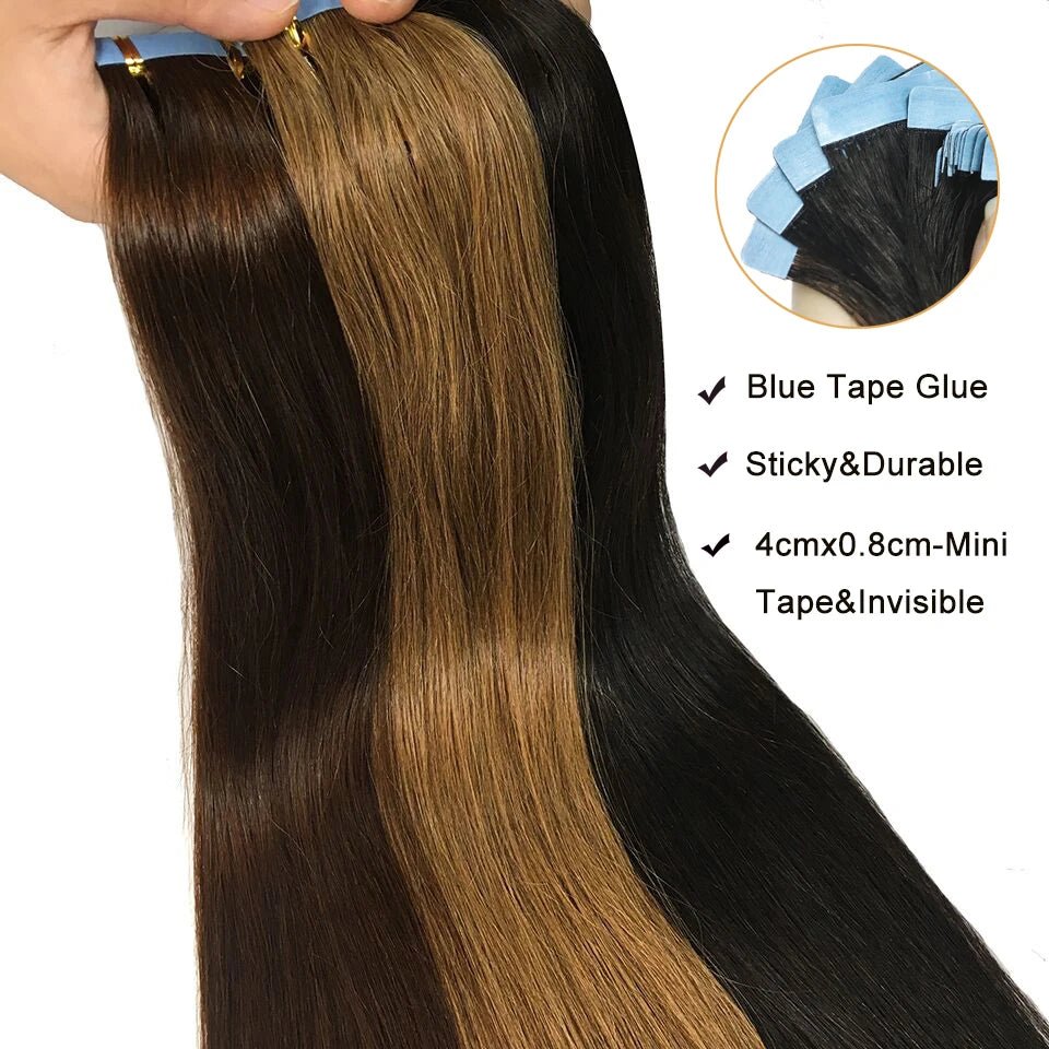 Seamless TapeIn Remy Hair Extensions 1626 Straight - GirlnamedParis