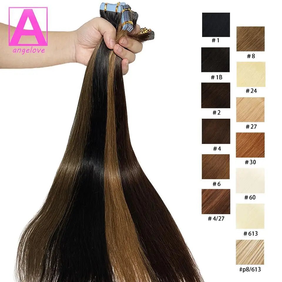 Seamless TapeIn Remy Hair Extensions 1626 Straight - GirlnamedParis