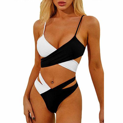 Tricolor Block One - Piece Swimsuit | Paris - Beach - GirlnamedParis