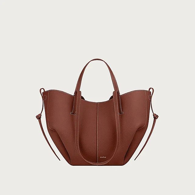 Vintage Cowhide Leather TopHandle Bag with Pol Wings - GirlnamedParis