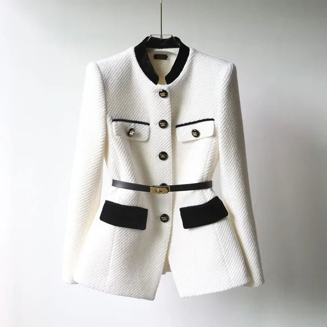 Womens Belted Blazer Paris - Luxury - GirlnamedParis