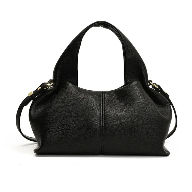 Womens PU Leather French Dumpling Shoulder Bag - GirlnamedParis