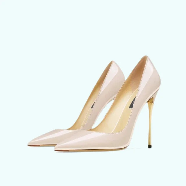 Womens Sexy Genuine Leather High Heels Party Wedding - GirlnamedParis